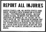Bernard P230 Injury Placque
